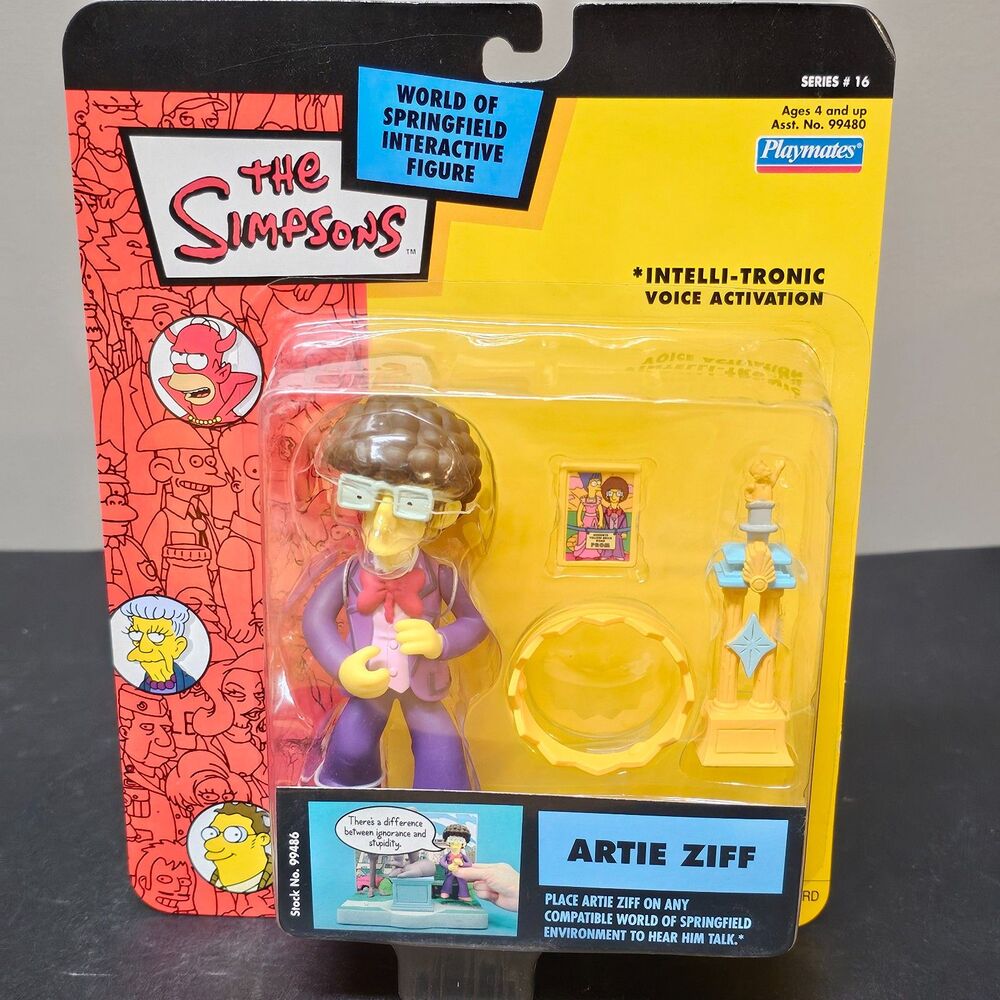 Artie Ziff World of Springfield Simpsons Intelli-tronic Figure 2004 NIP 16